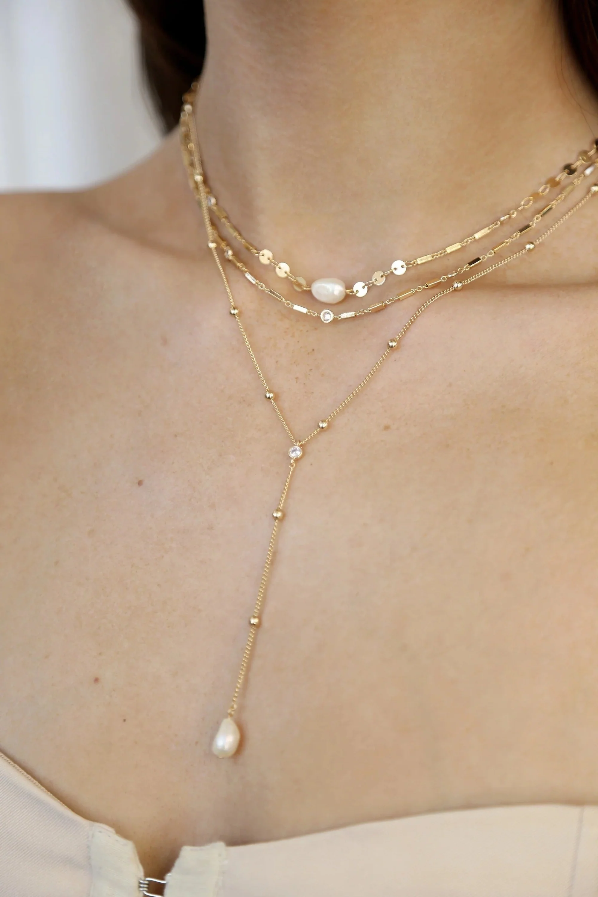 Forever Falling Pearl Lariat - Image 2