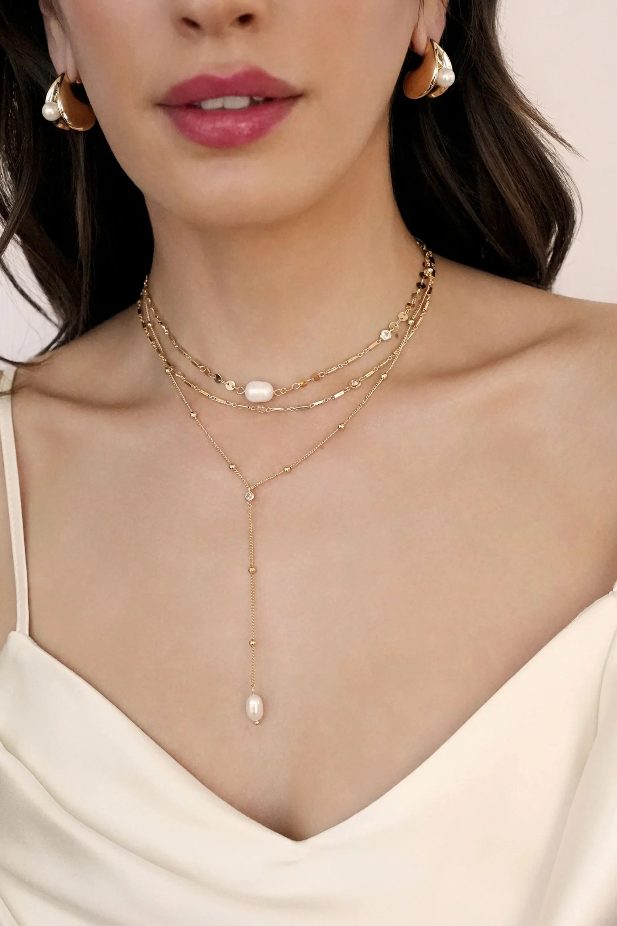 Forever Falling Pearl Lariat - Image 3