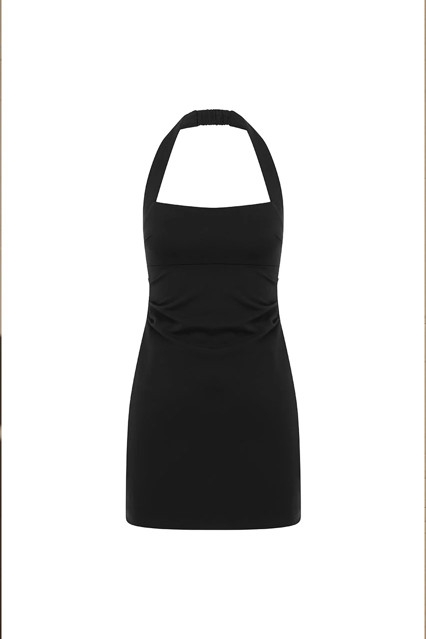 Franka Mini Dress - Black - Image 5