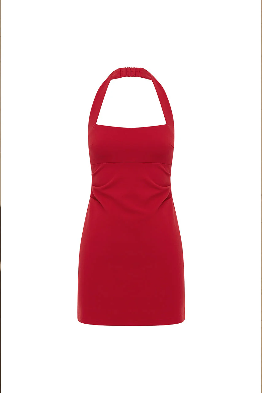 Franka Mini Dress - Red - Image 5