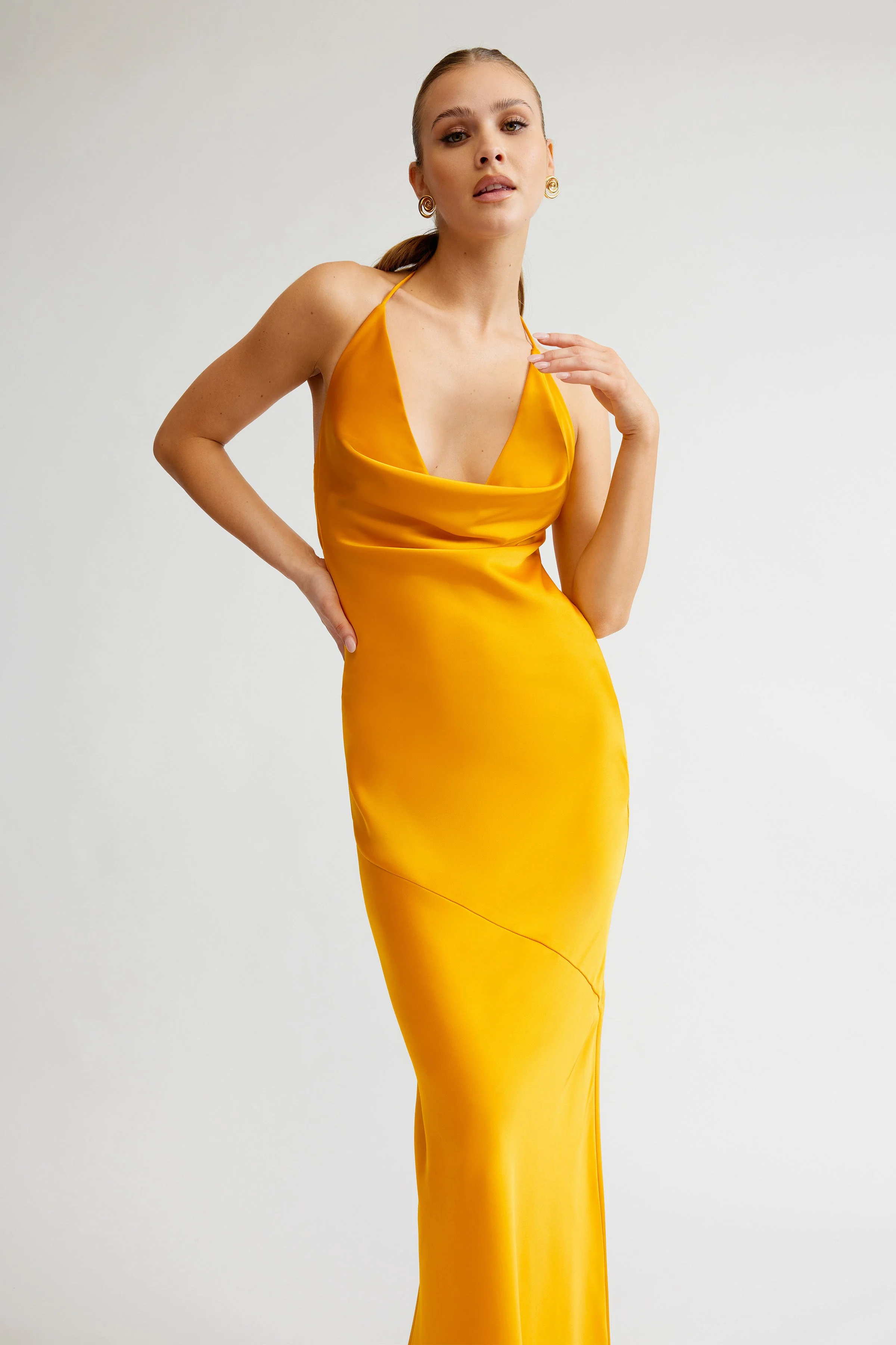 Freya Dress - Saffron - Image 5