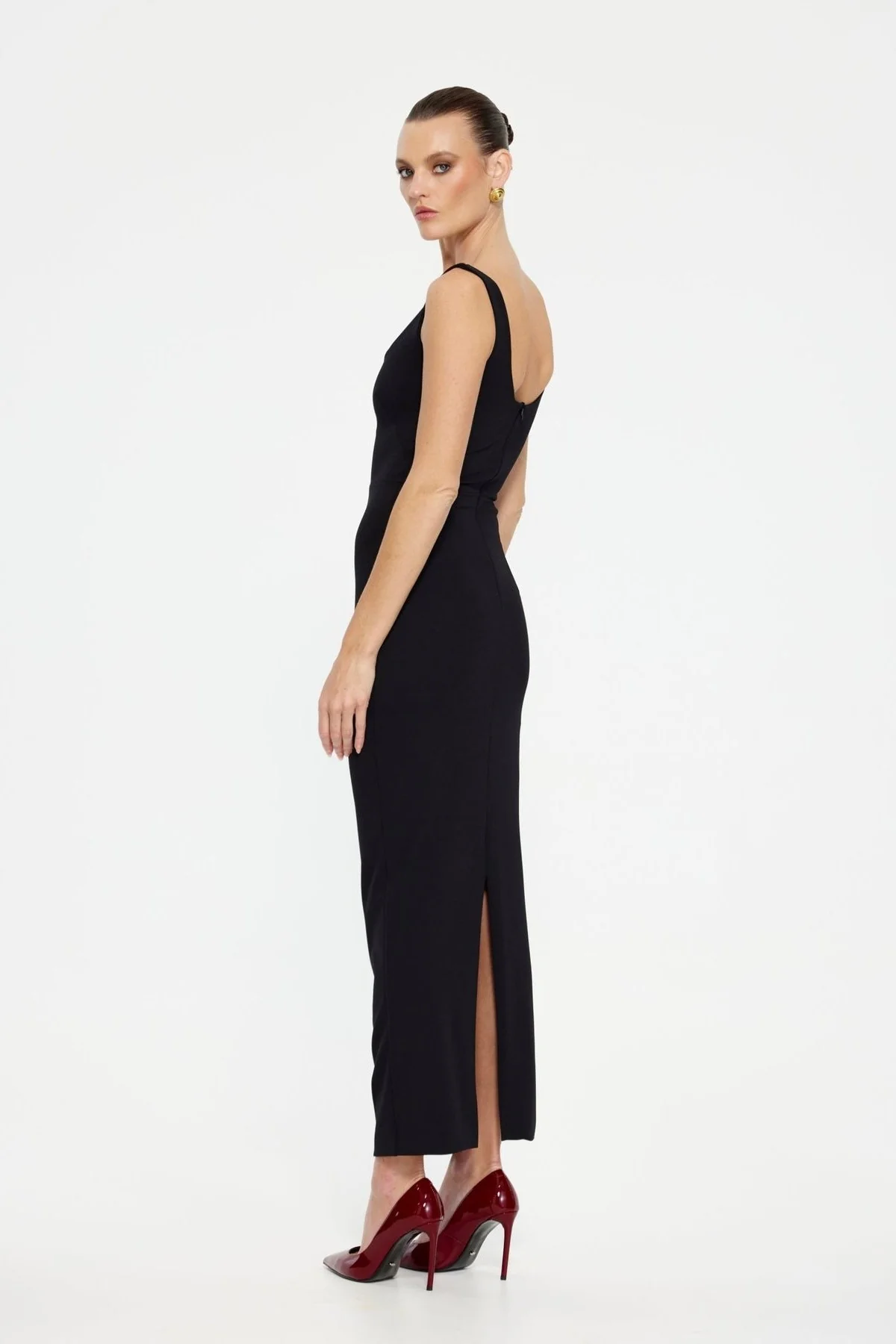 Gable Midi Dress - Black - Image 2
