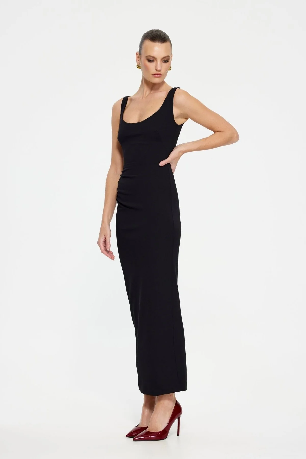 Gable Midi Dress - Black - Image 3