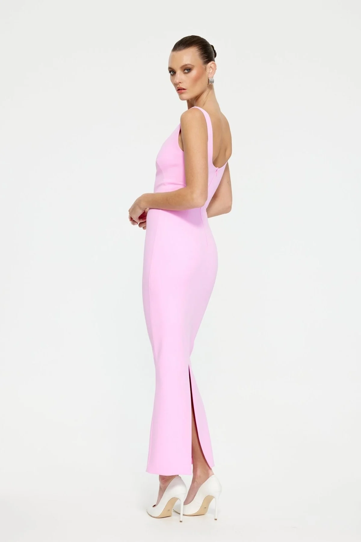 Gable Midi Dress - Taffy Pink - Image 2