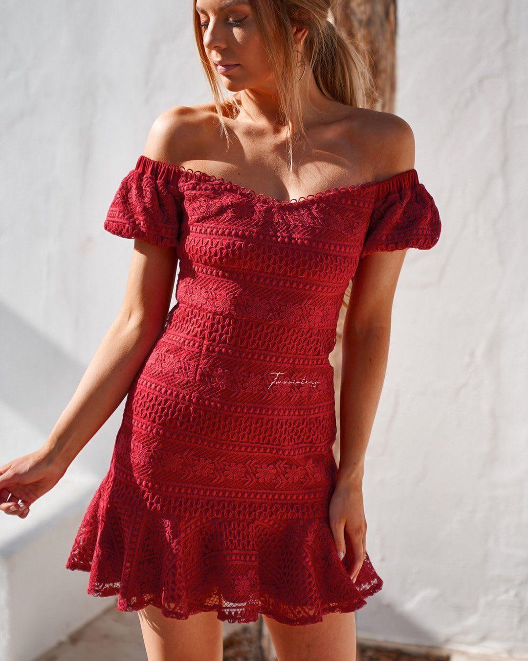 Gabriella Dress - Red - Image 3
