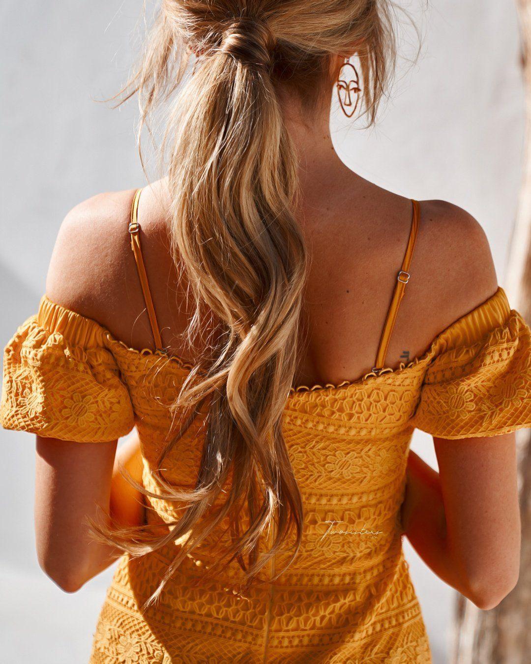 Gabriella Dress - Yellow - Image 6