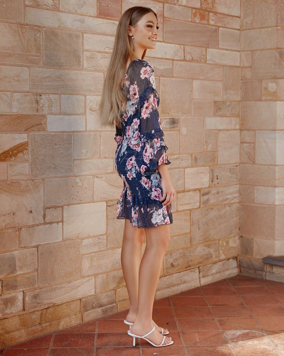 Gail Dress - Navy Floral - Image 6