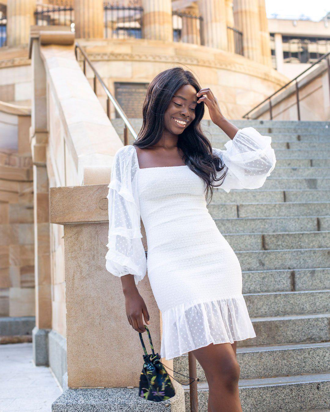 Gail Dress - White - Image 5
