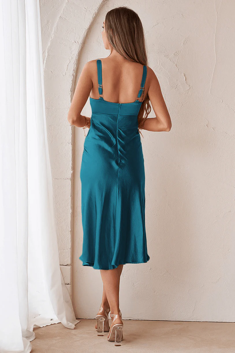 Gala Midi Dress - Teal - Image 2