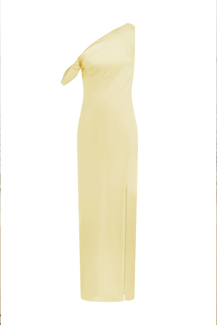 Gia Maxi Dress - Lemon - Image 3