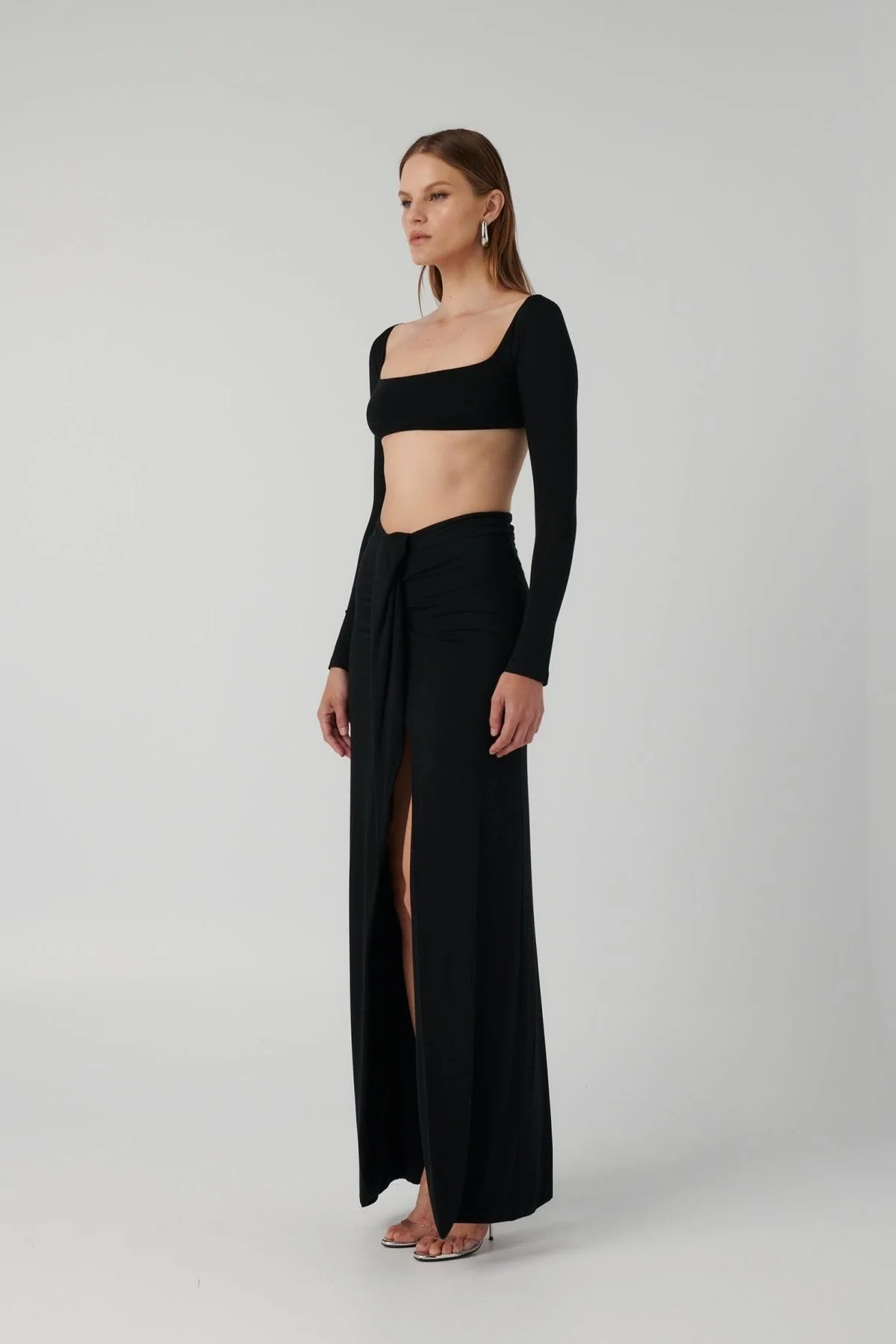 Gillian Maxi Skirt - Black - Image 4