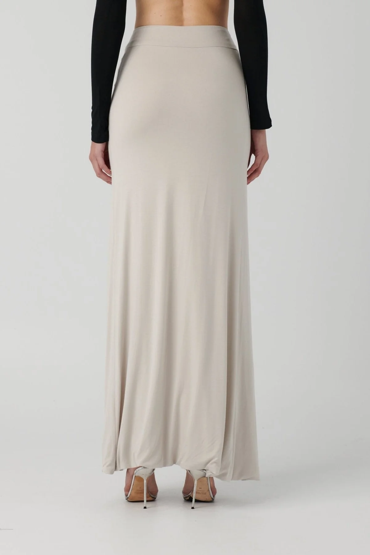 Gillian Maxi Skirt - Oyster - Image 3