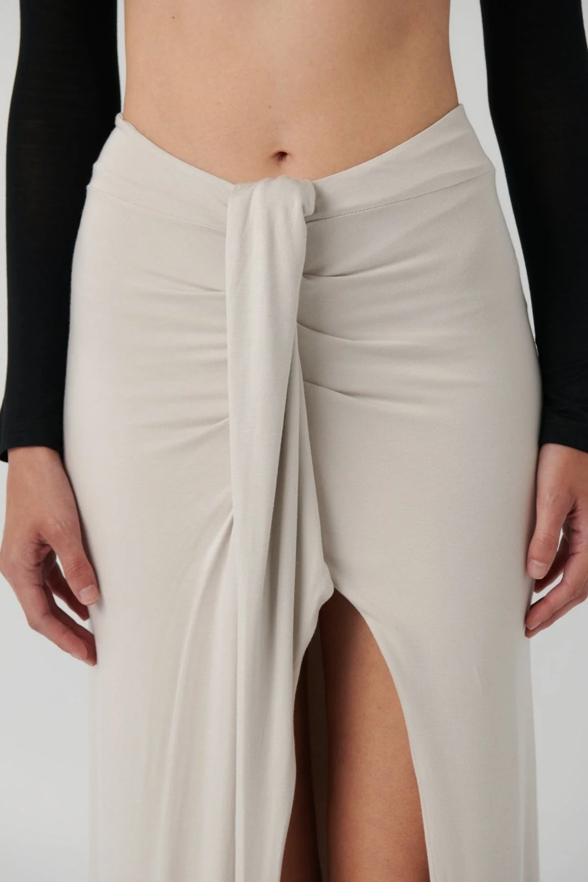Gillian Maxi Skirt - Oyster - Image 5