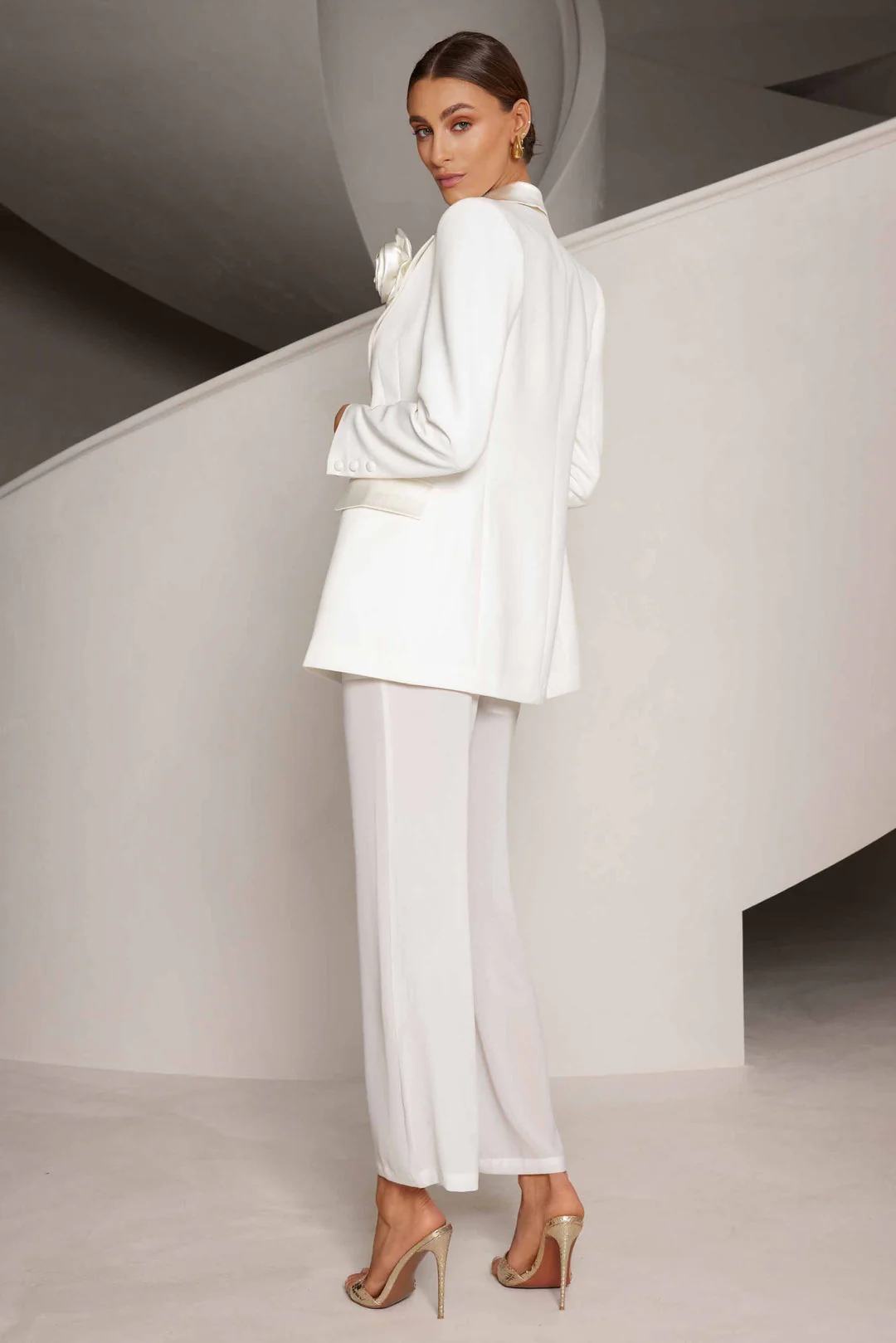 Hallie Blazer - White - Image 2