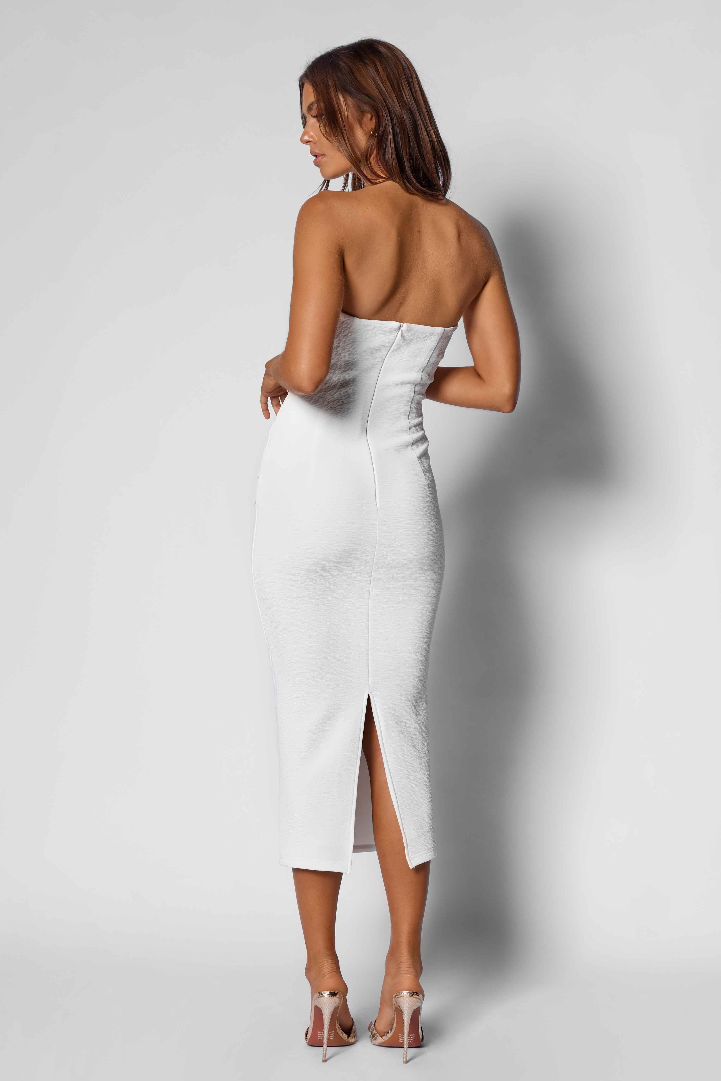 Harper Midi Dress - White - Image 2