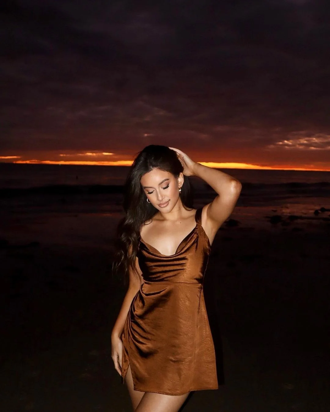 Havanna Mini Dress - Chocolate - Image 2