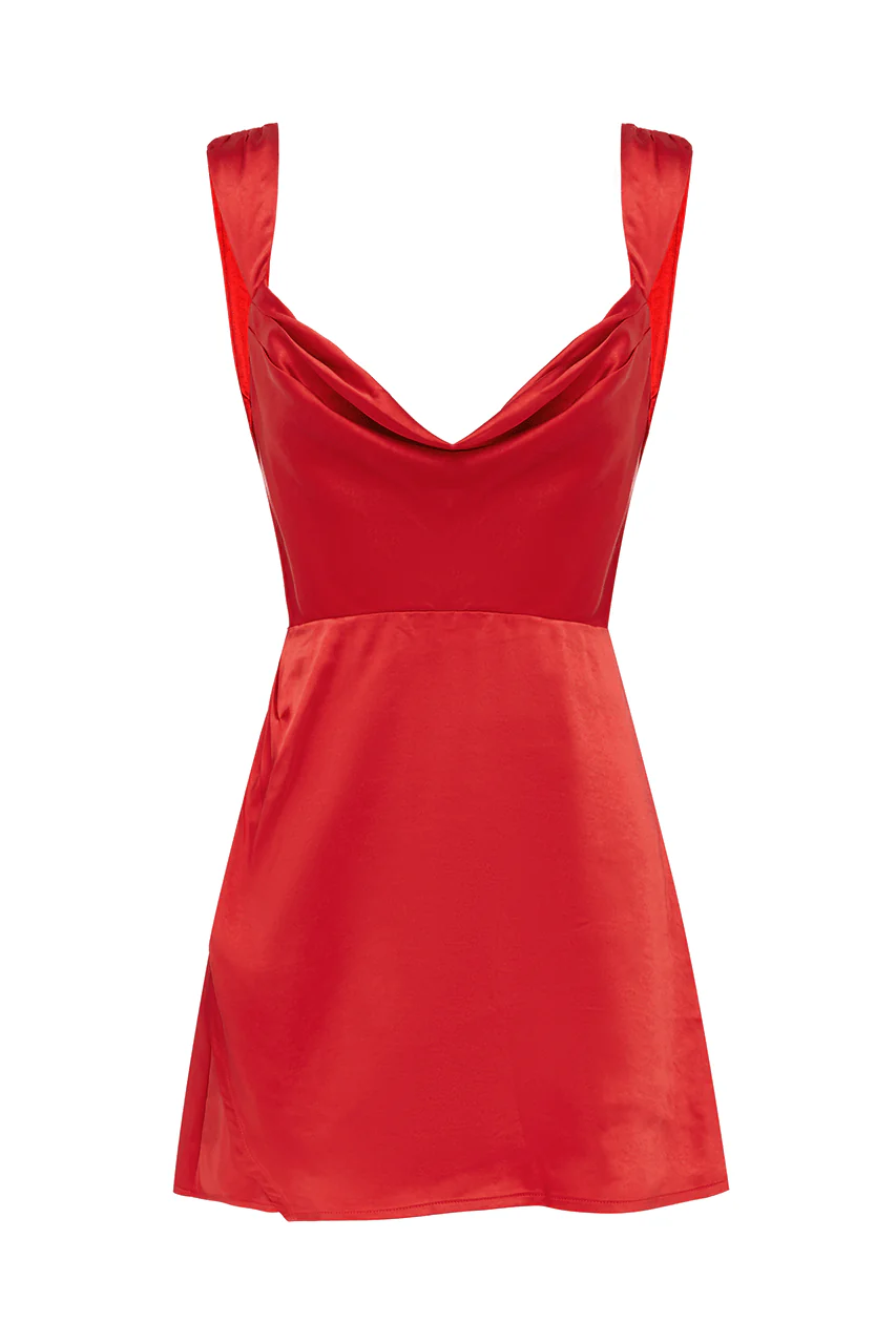 Havanna Mini Dress - Red - Image 5