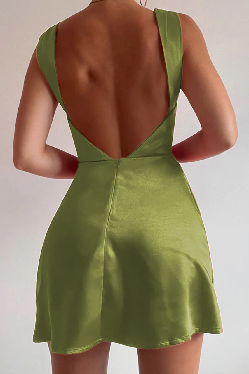 Havanna Mini Dress - Lime - Image 2