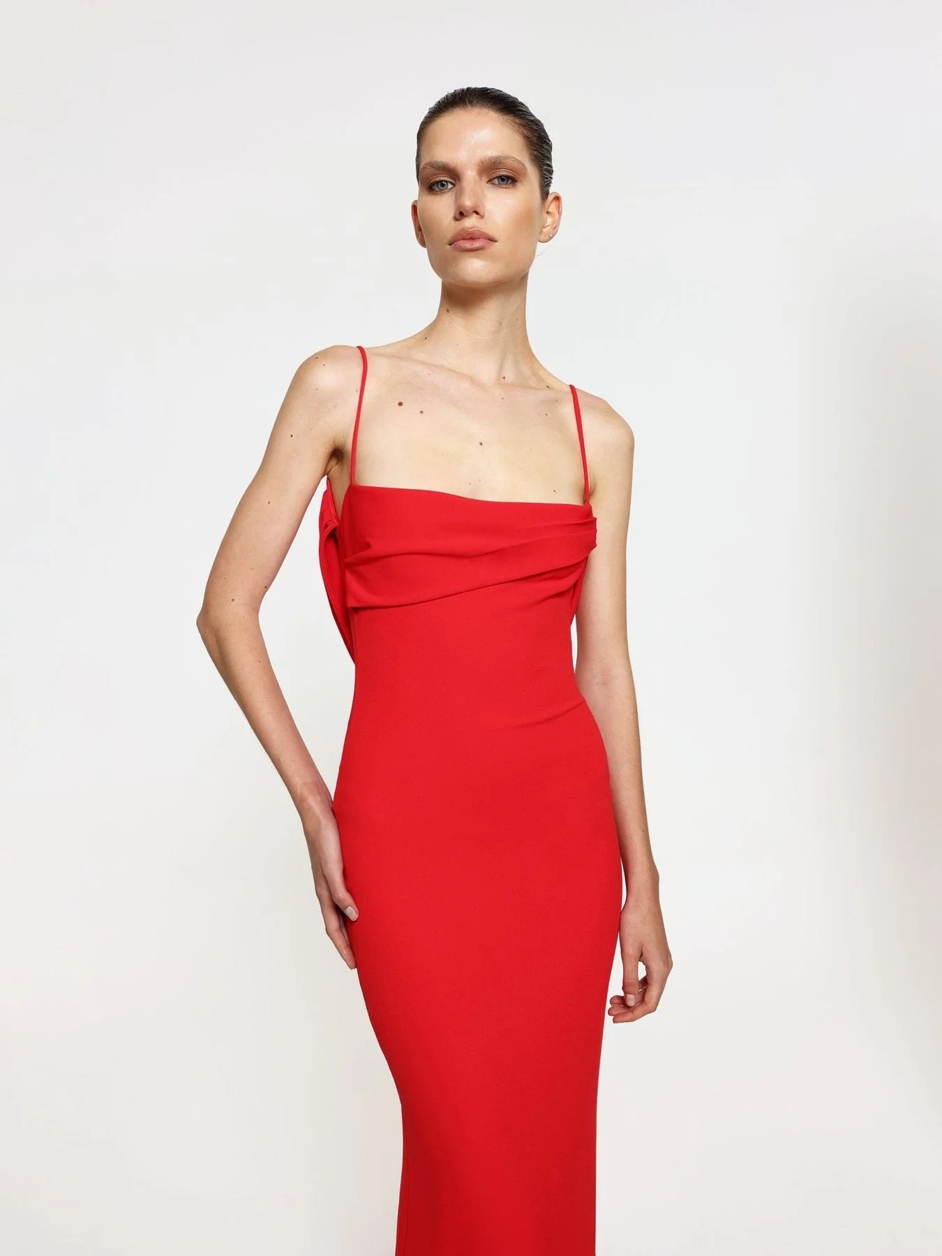Havilland Gown - Cherry Red - Image 4