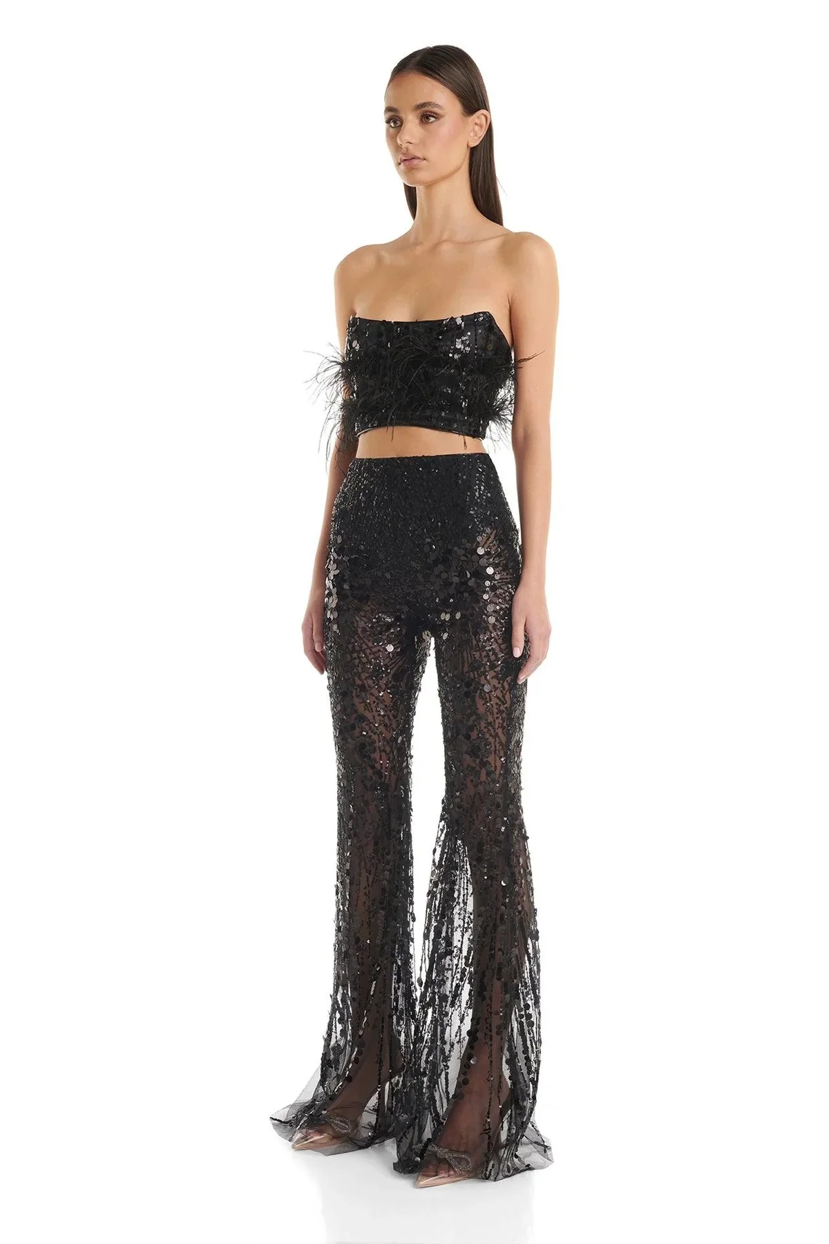Heather Top - Black - Image 7