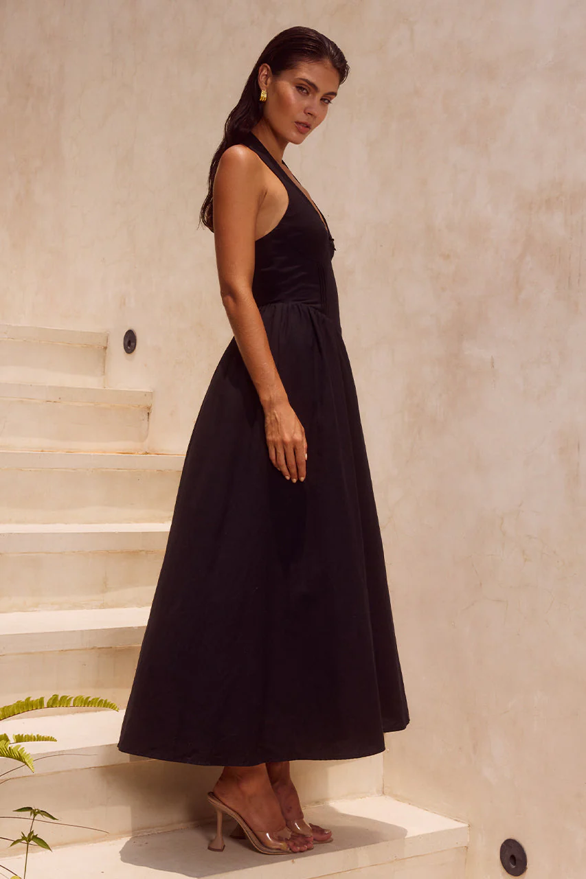 Henrietta Midi Dress - Black - Image 4
