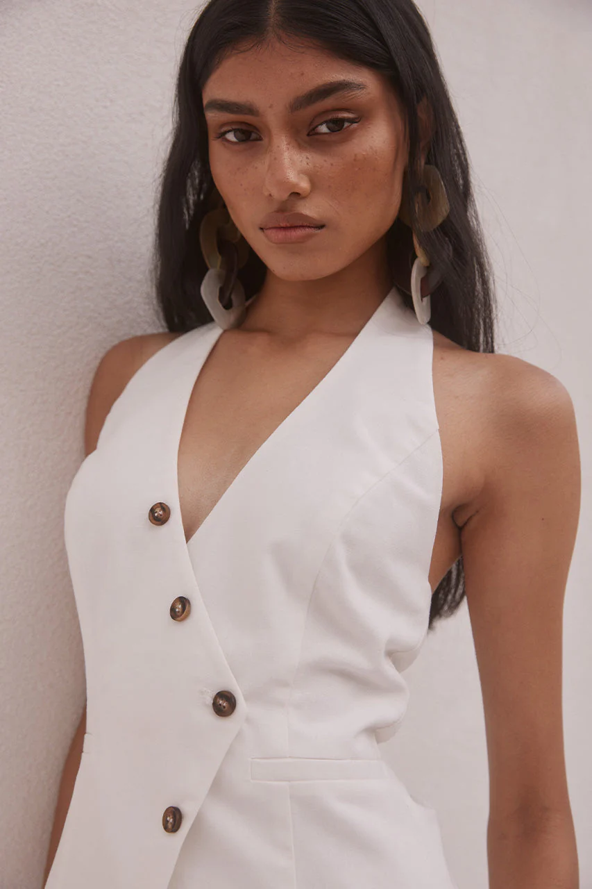 Inara Vest - White - Image 5