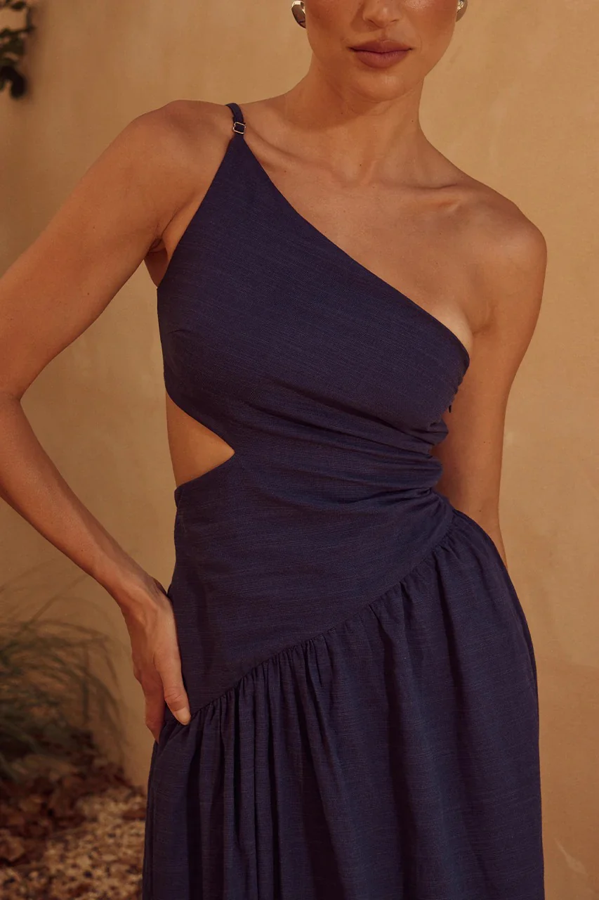 Incanta Maxi Dress - Navy - Image 3