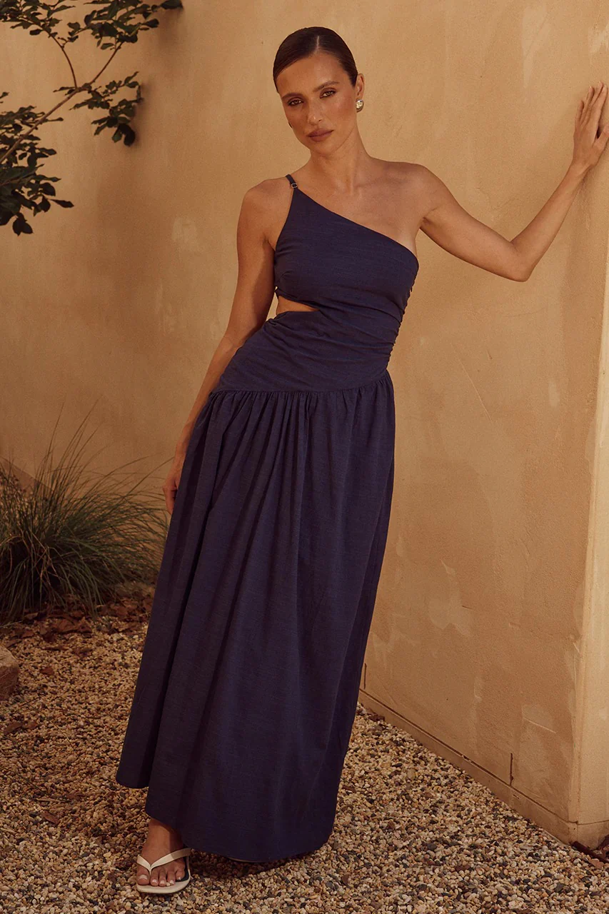 Incanta Maxi Dress - Navy - Image 5