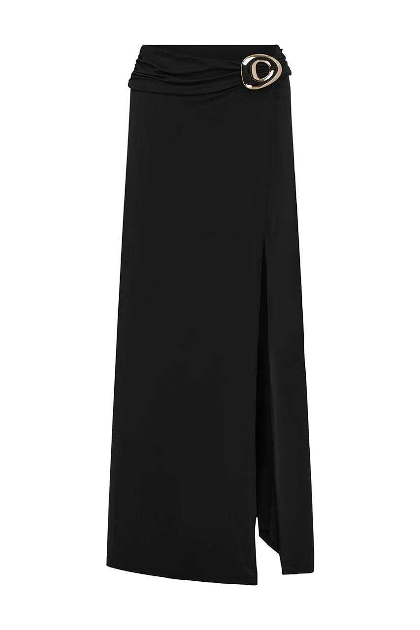 Indiana Maxi Skirt - Black - Image 6