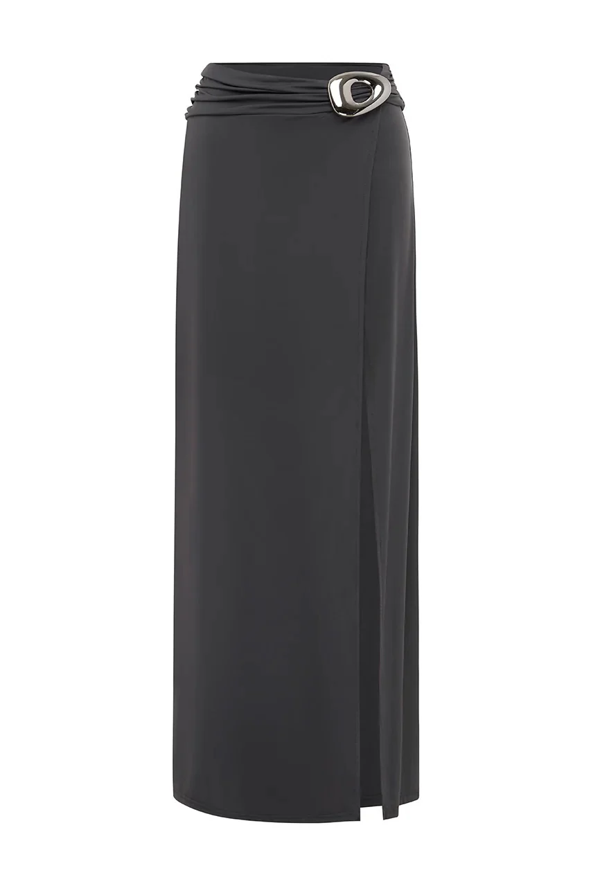 Indiana Maxi Skirt - Slate - Image 7