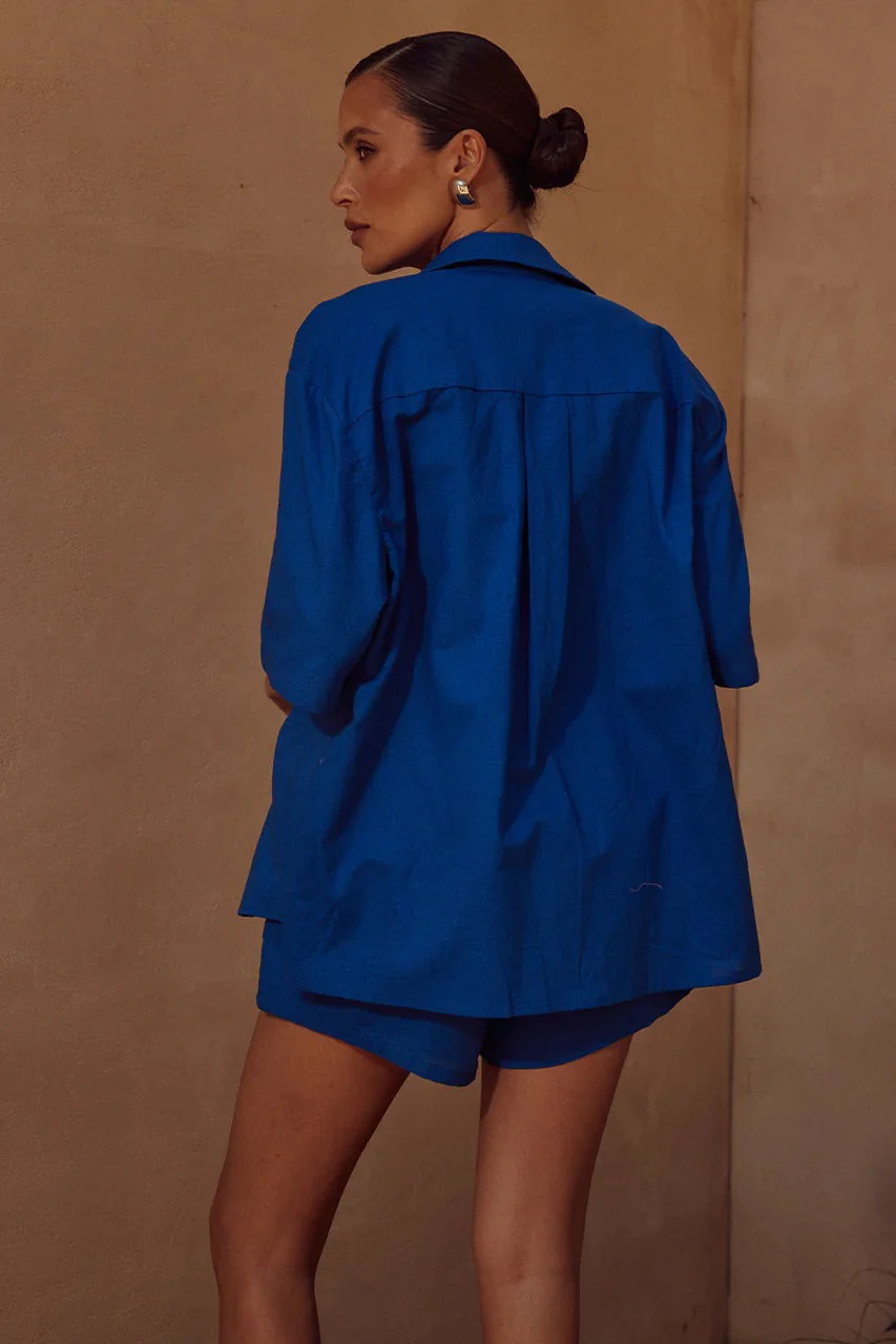 Irene Shirt - Cobalt - Image 3