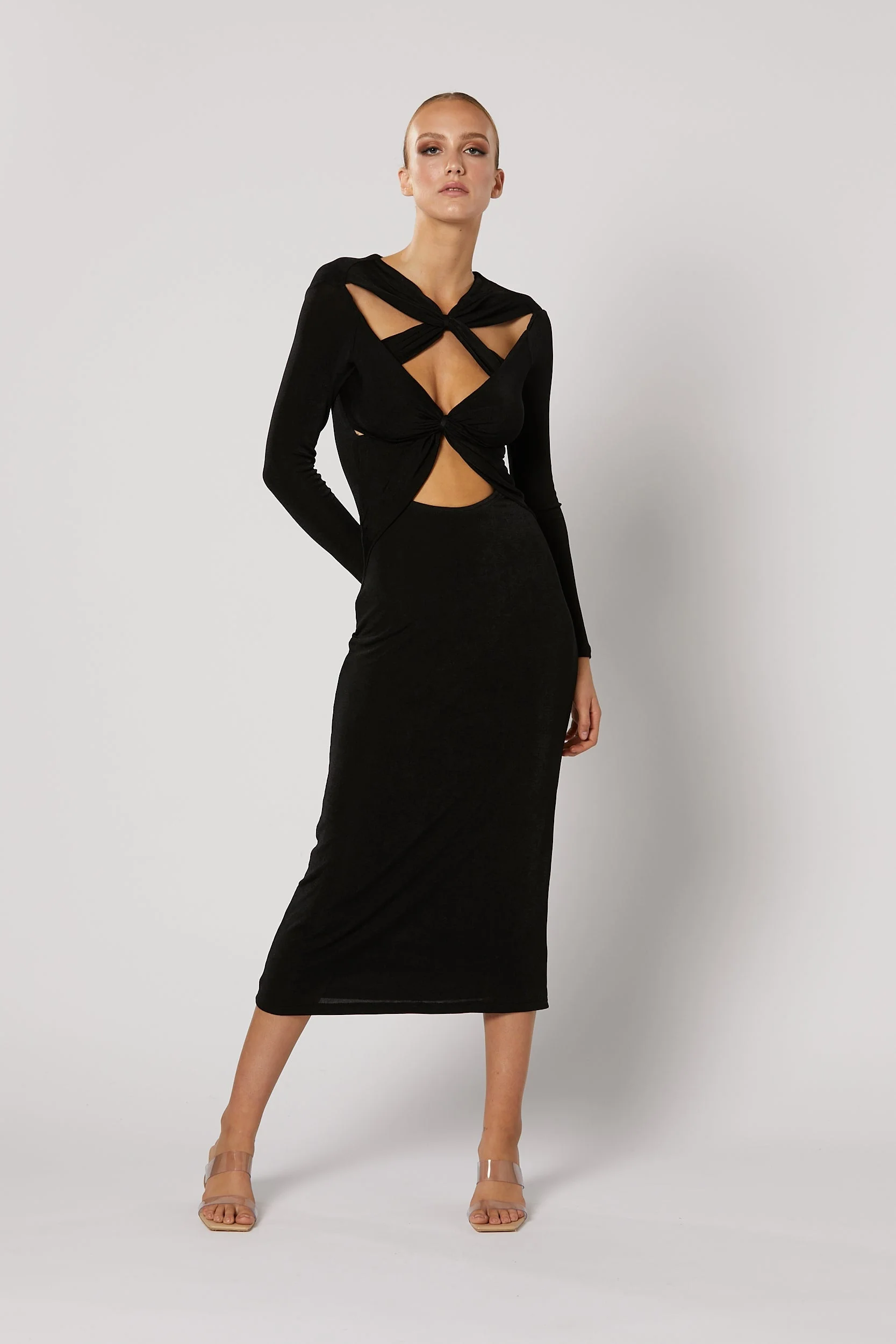 Ithaca Cut Out Dress - Black - Image 4