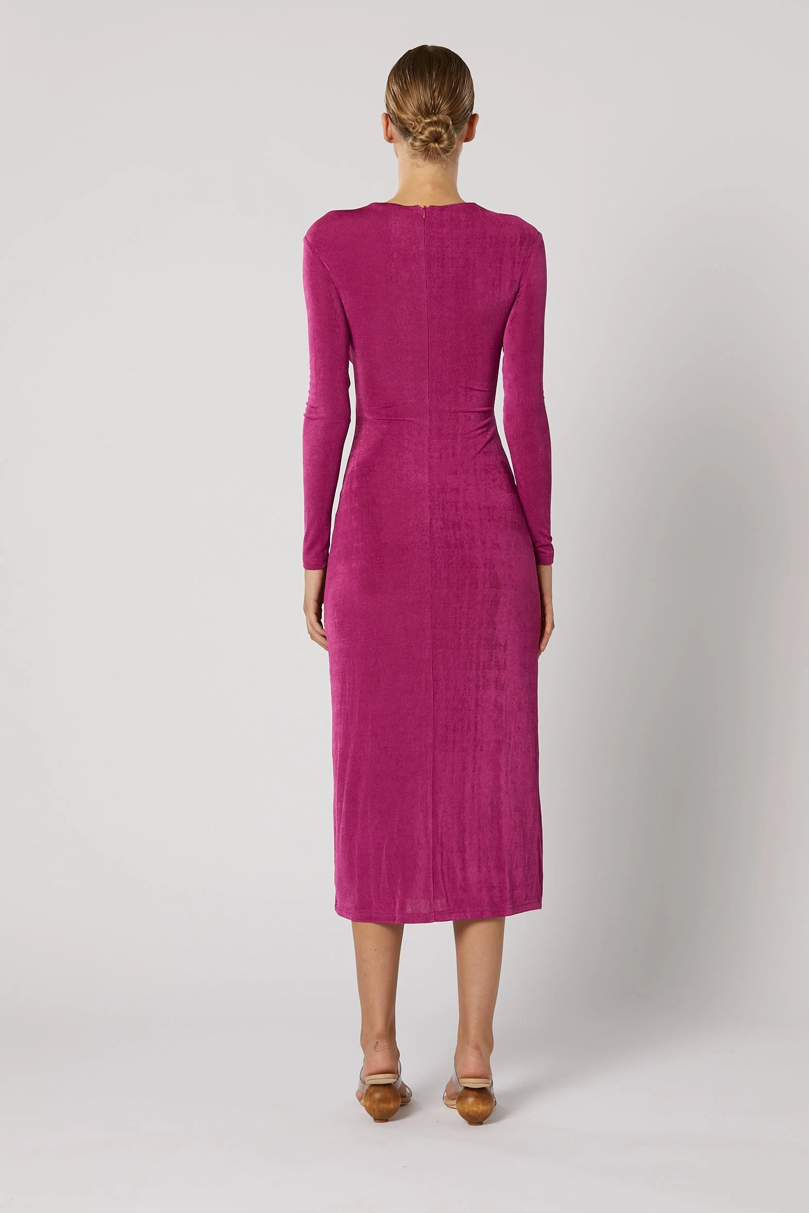 Ithaca Cut Out Dress - Fuchsia - Image 4