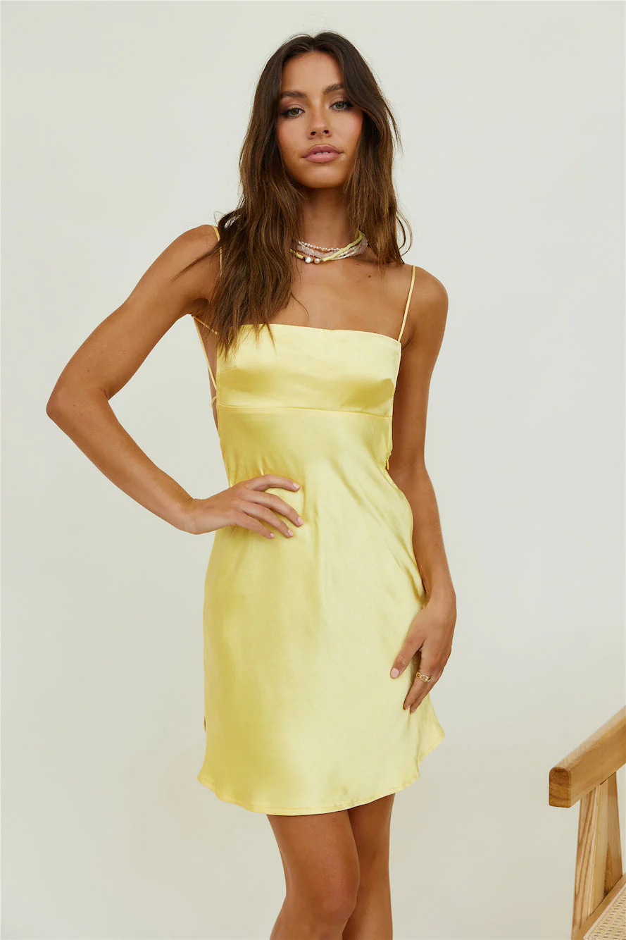 Ivy Mini Dress - Yellow - Image 6