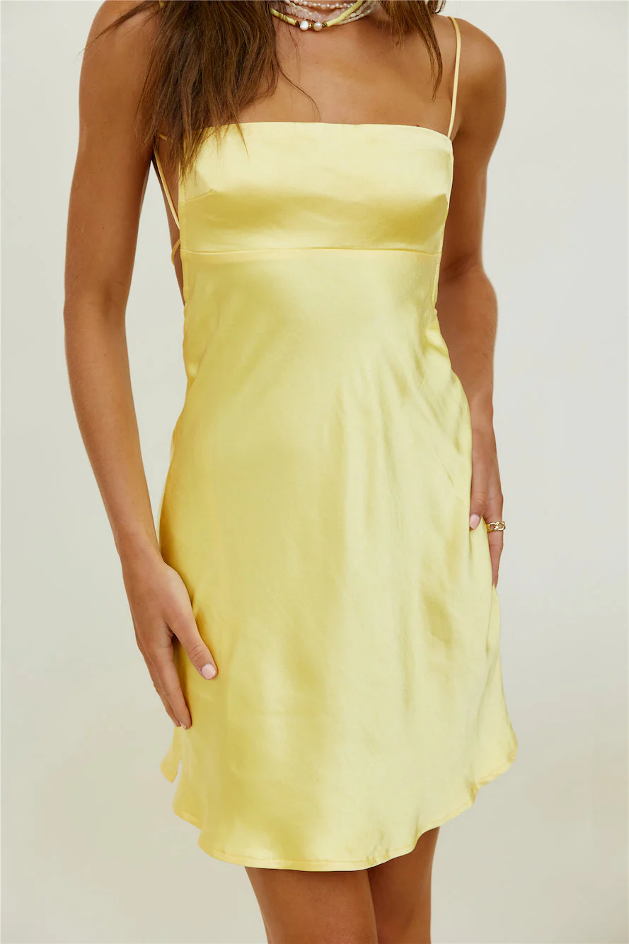 Ivy Mini Dress - Yellow - Image 8