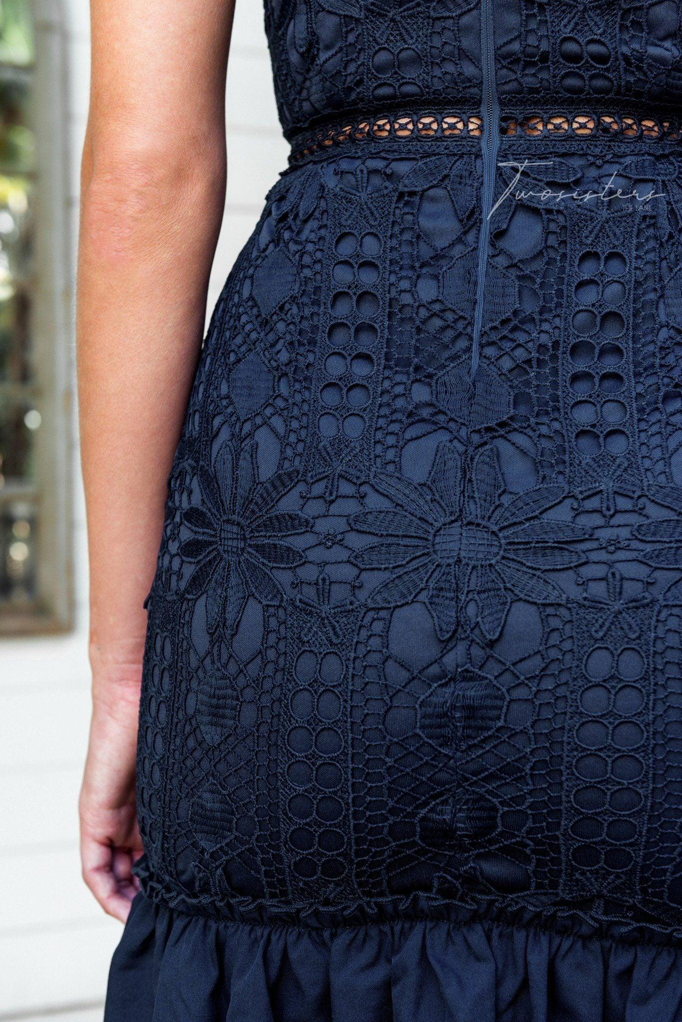 Izzy Dress - Navy - Image 6