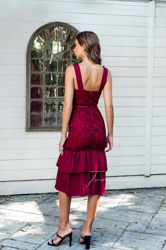 Izzy Dress - Red - Image 3