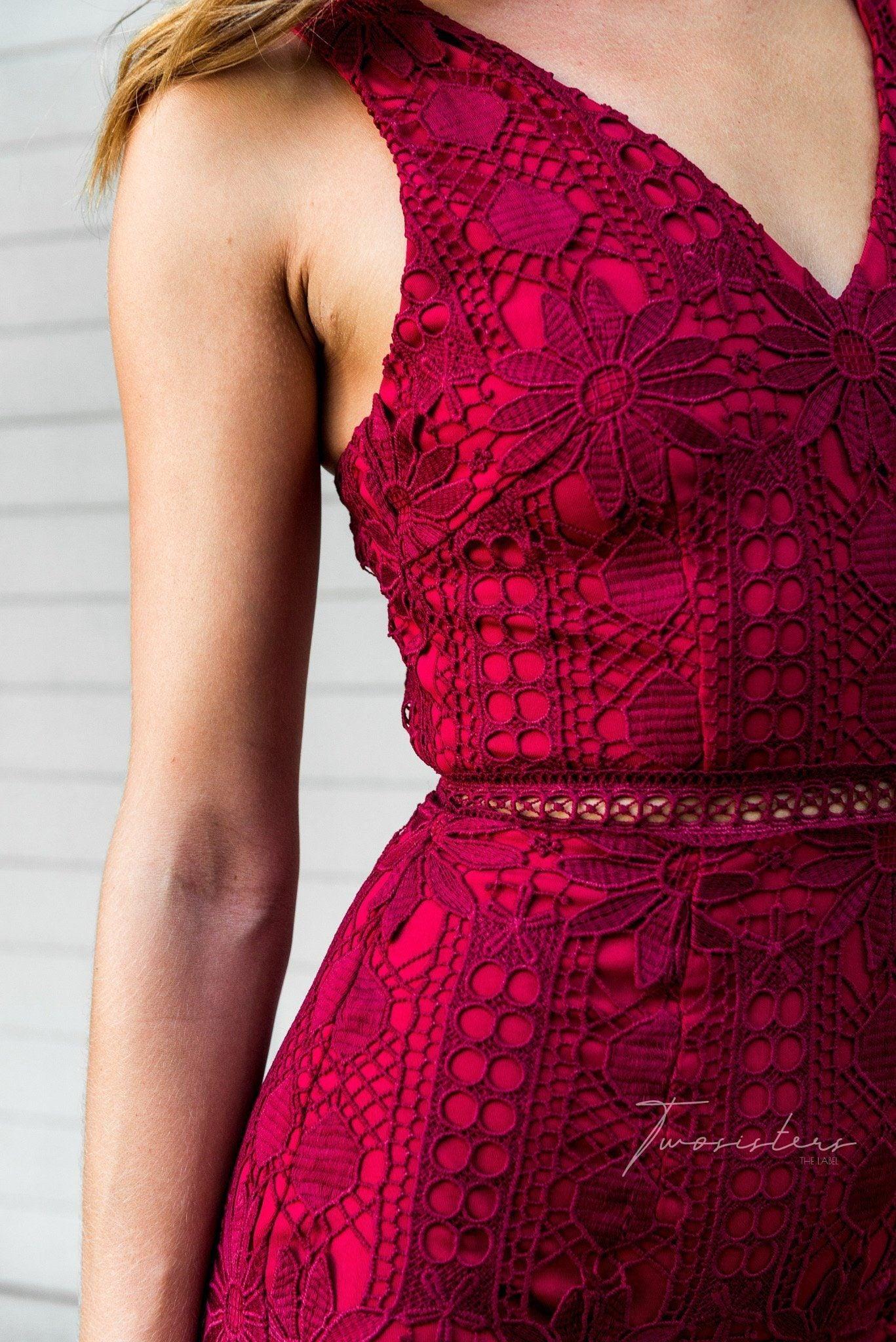 Izzy Dress - Red - Image 4