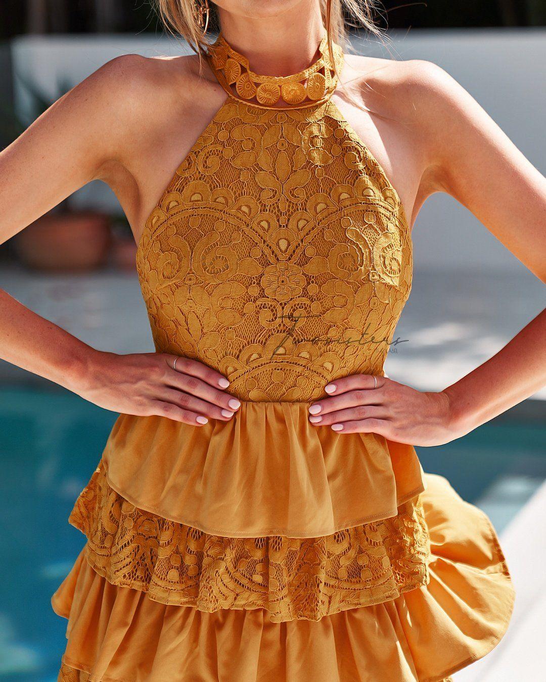 Jackie Dress - Mustard - Image 5