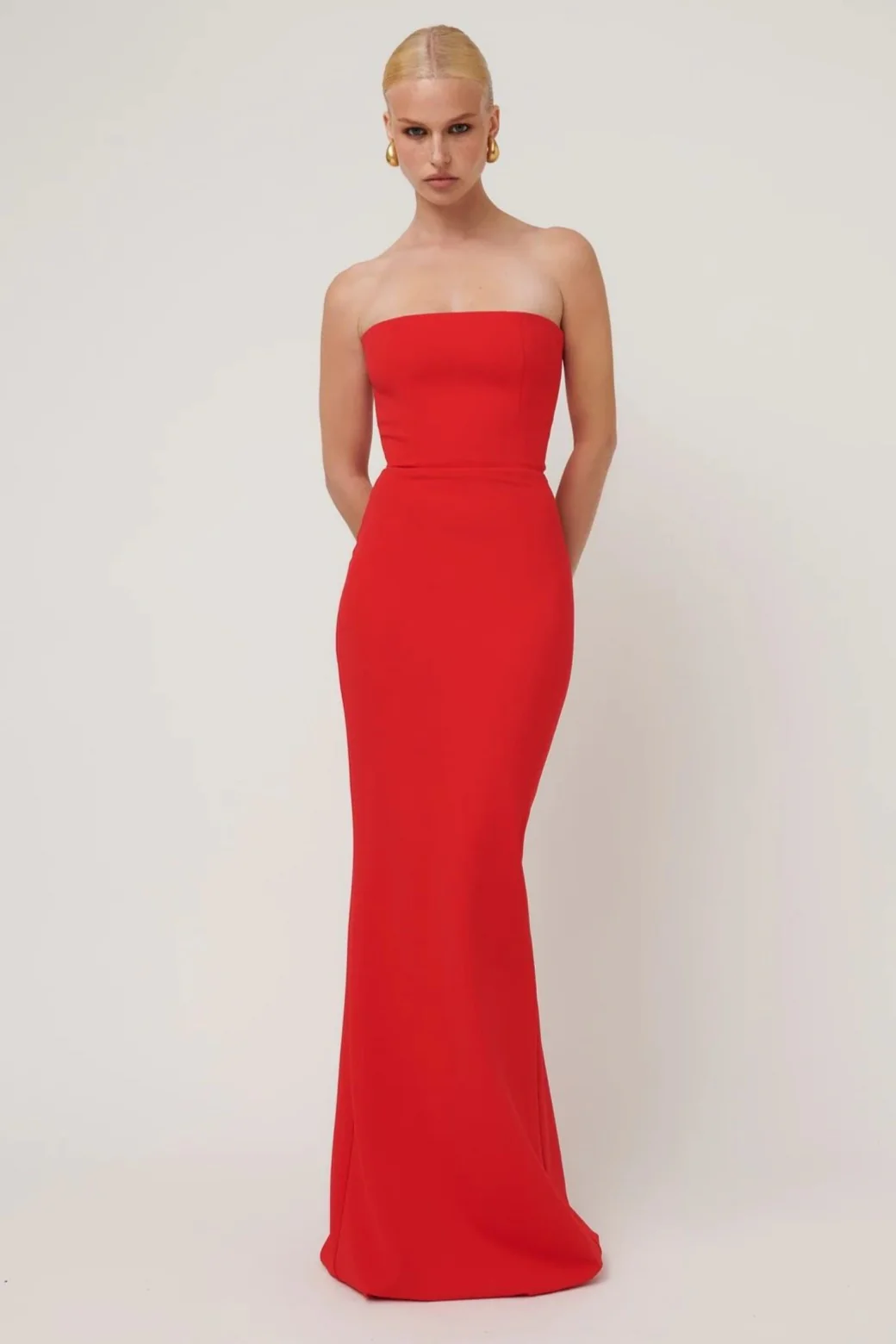 Jackie O Gown - Cherry Red - Image 2