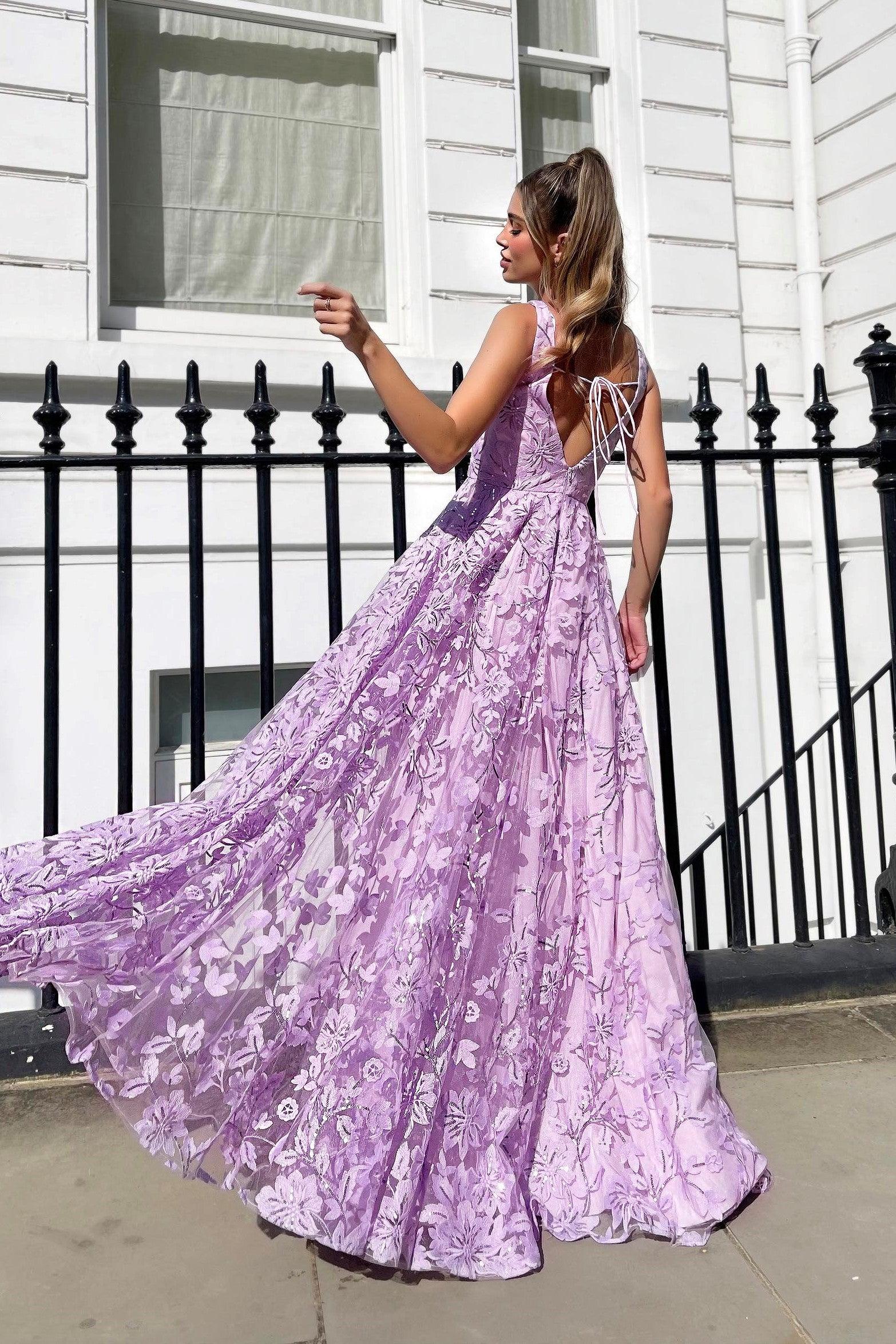 Jadore JP140 Gown - Lilac - Image 2