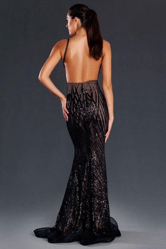 Jadore JX098 Jennifer Dress - Black - Image 3