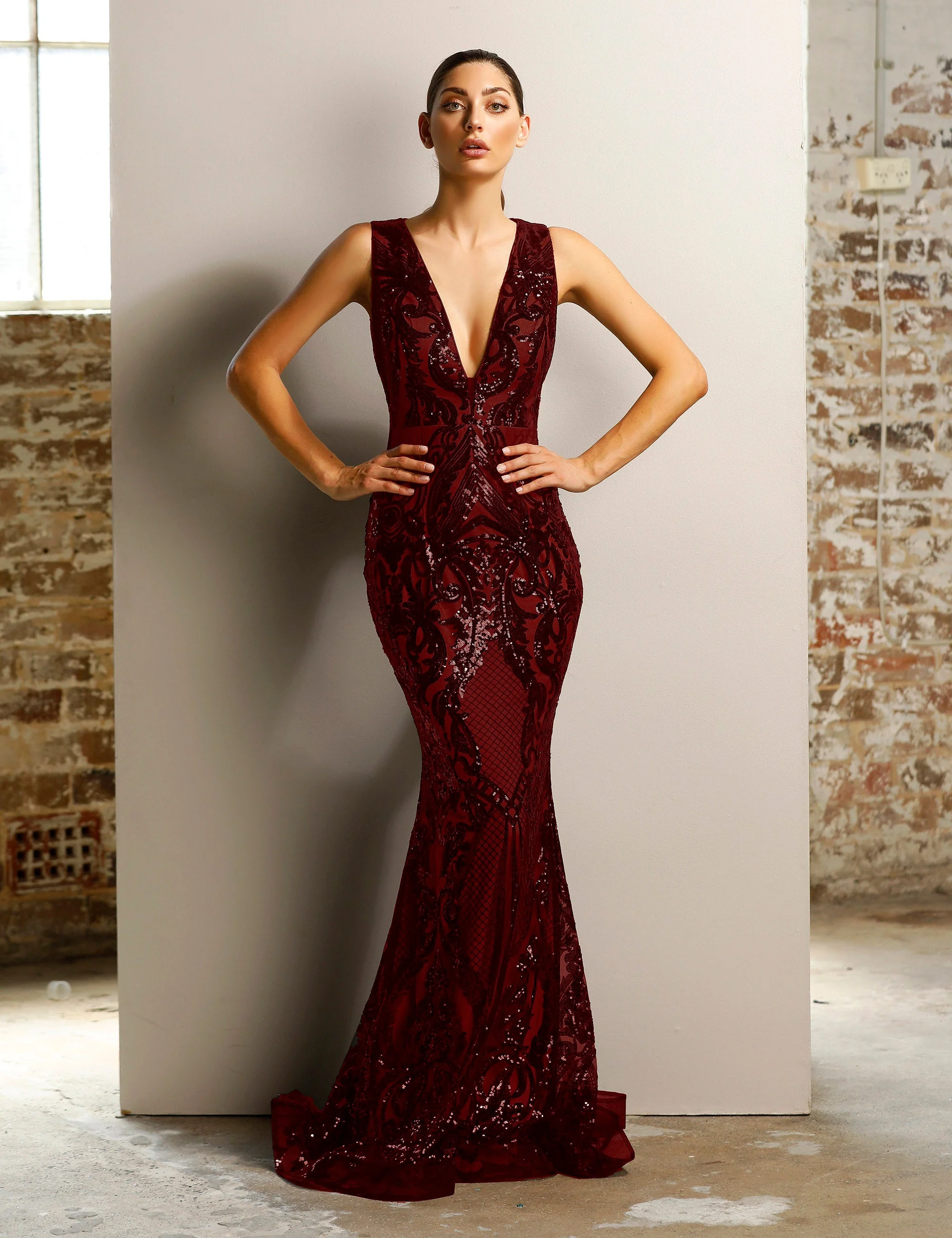 Jadore JX1091 Dress - Ivory/Nude - Image 5