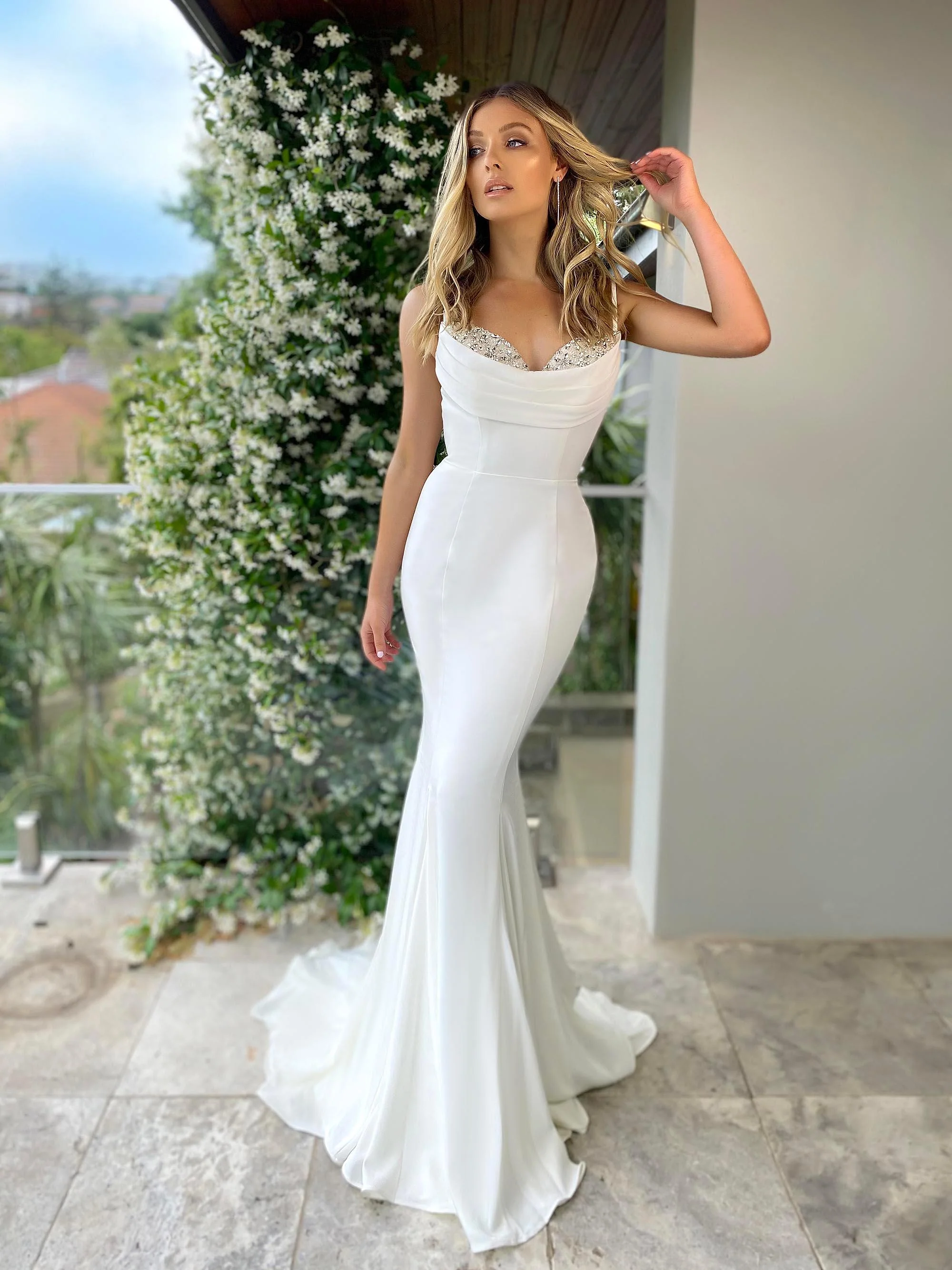 Jadore JX5016 Gown - Ivory - Image 3
