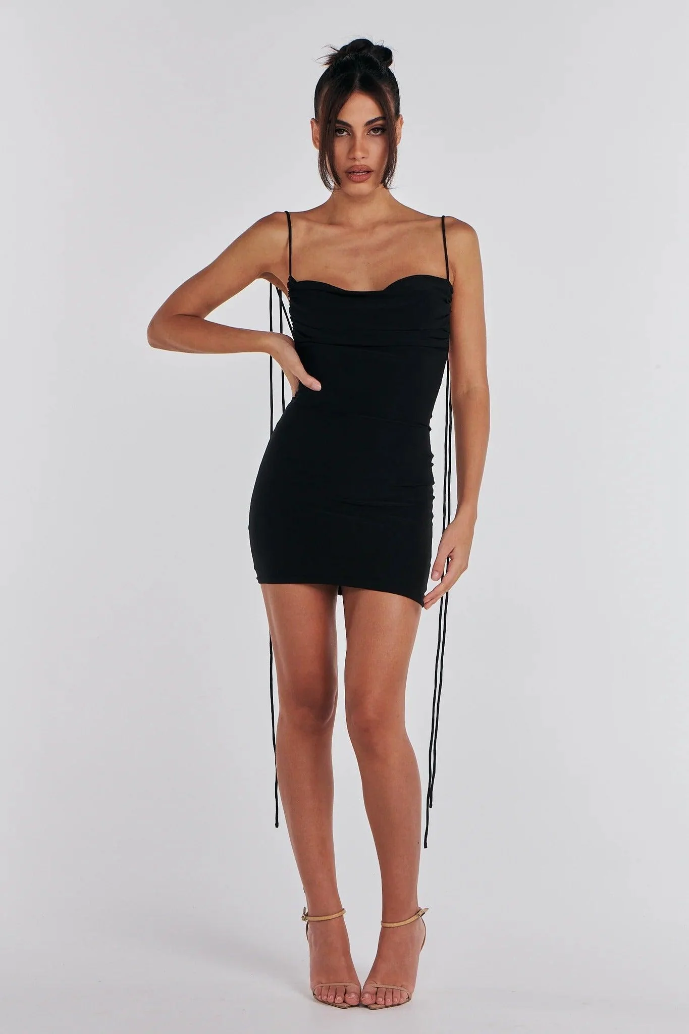 Jai Mini Dress - Black - Image 3