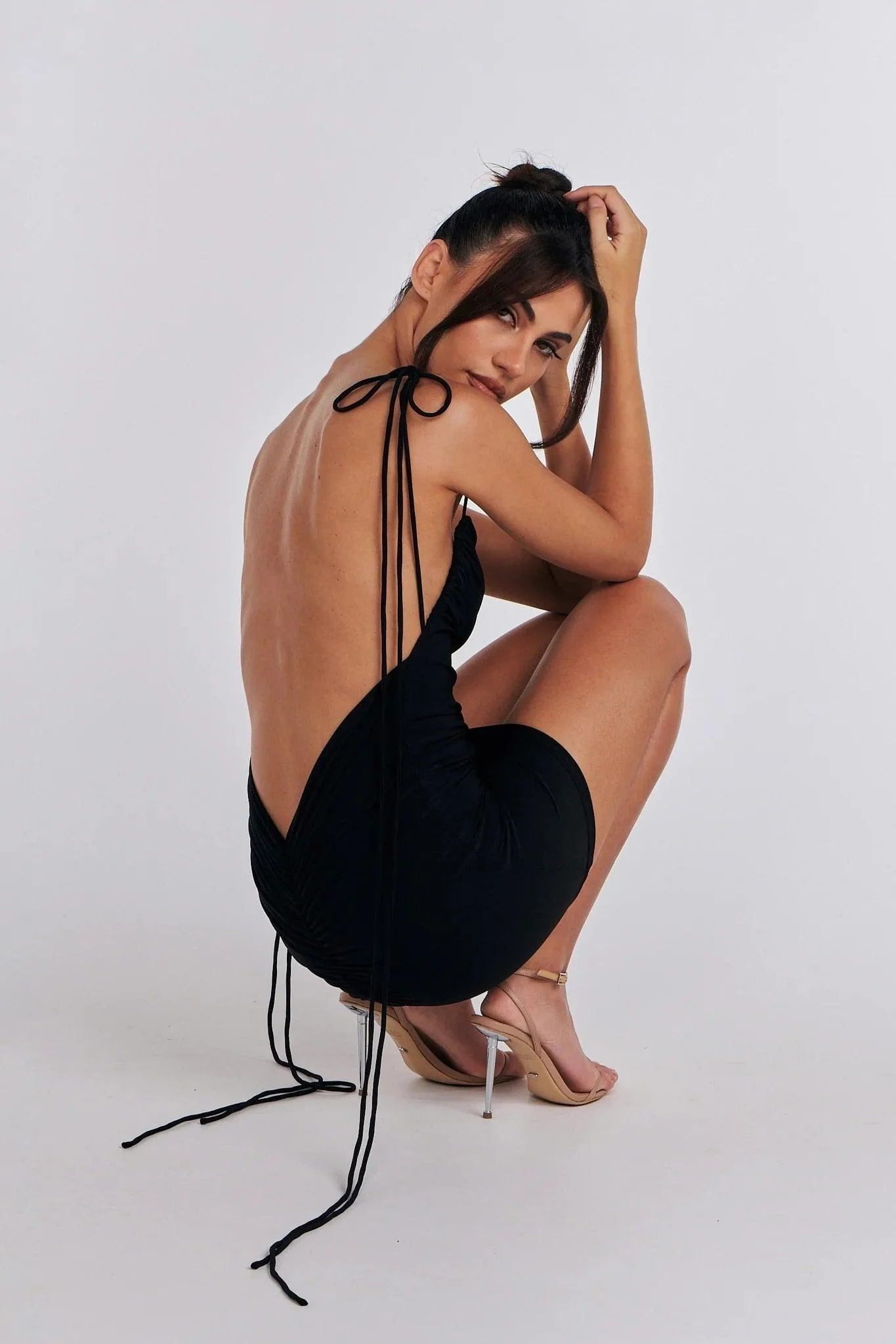 Jai Mini Dress - Black - Image 6