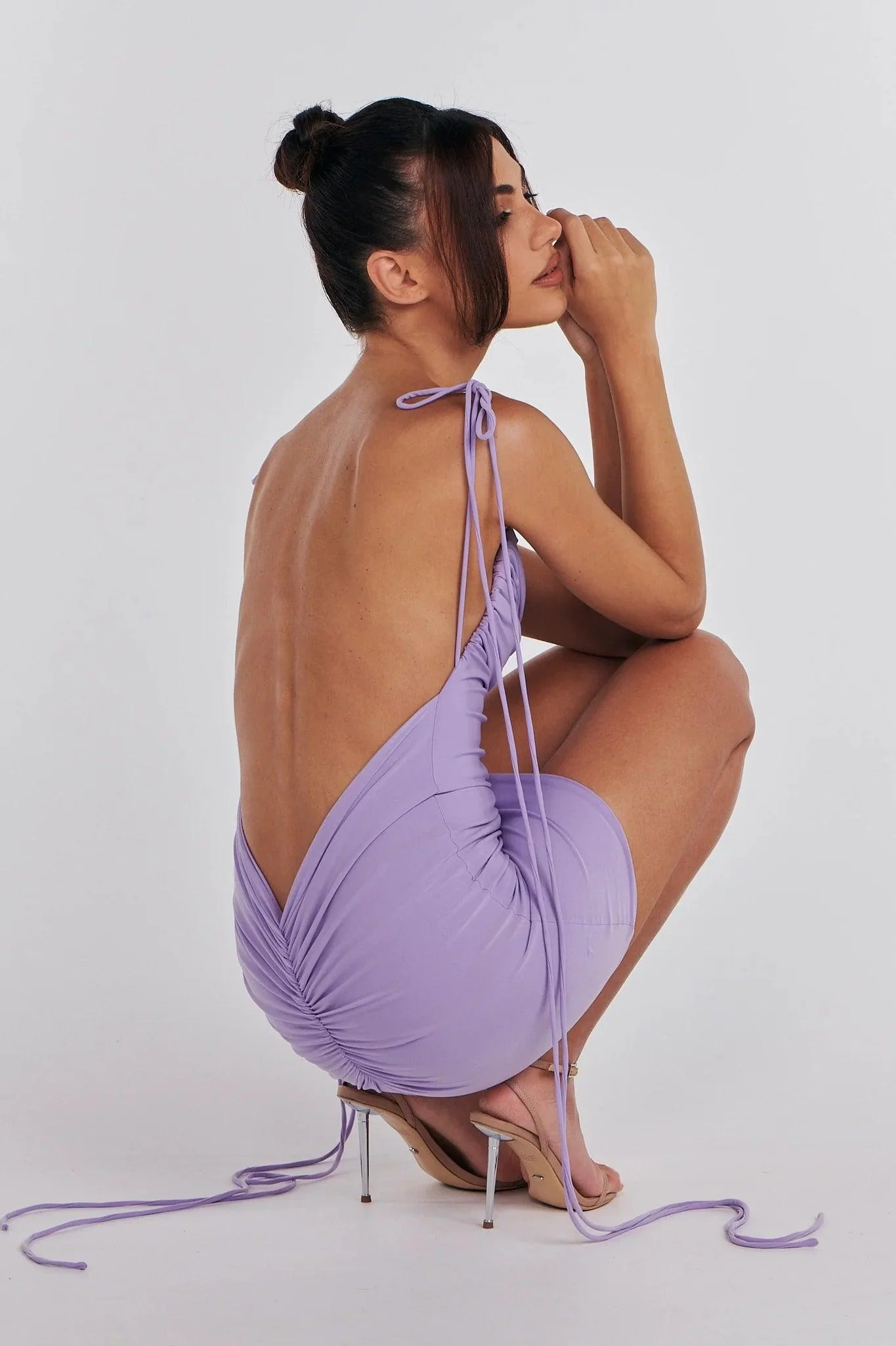Jai Mini Dress - Lilac - Image 3