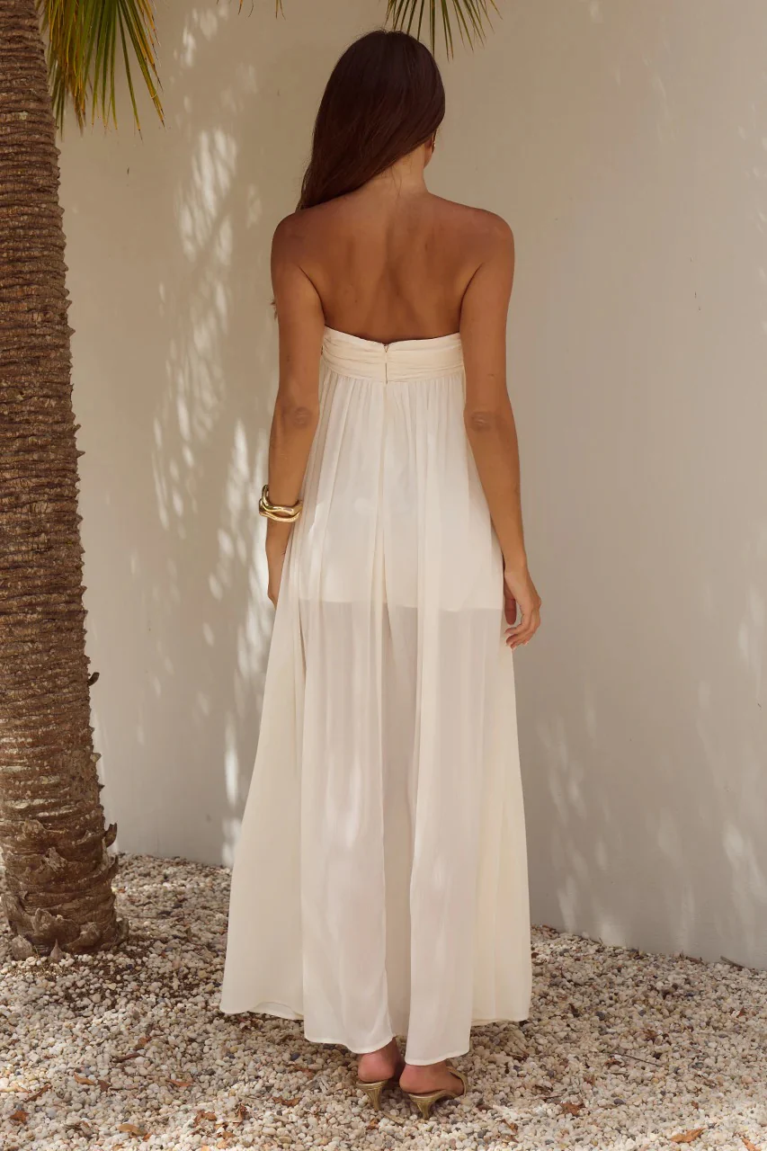 Jaiyah Maxi Dress - Pearl - Image 2