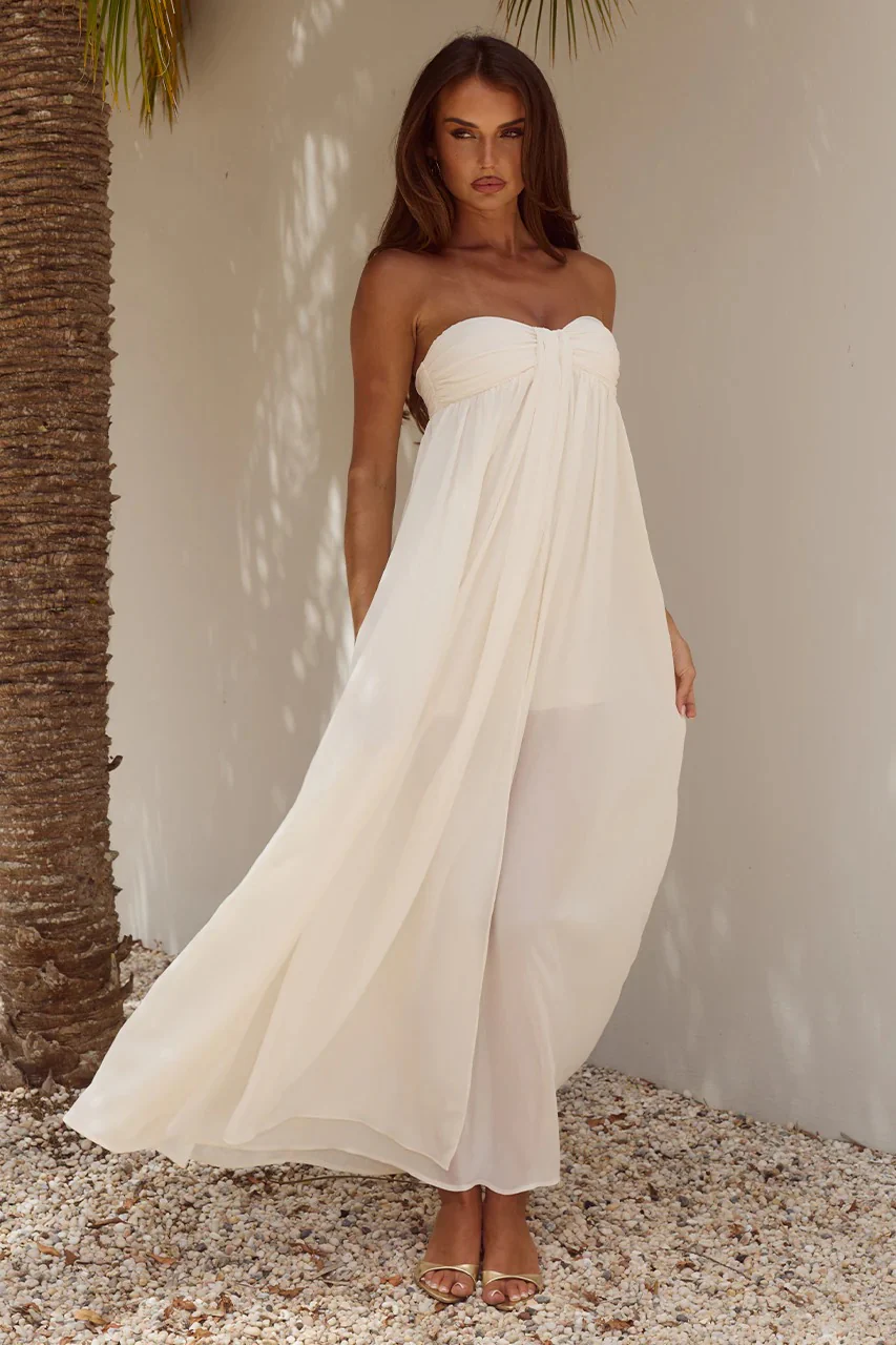 Jaiyah Maxi Dress - Pearl - Image 3