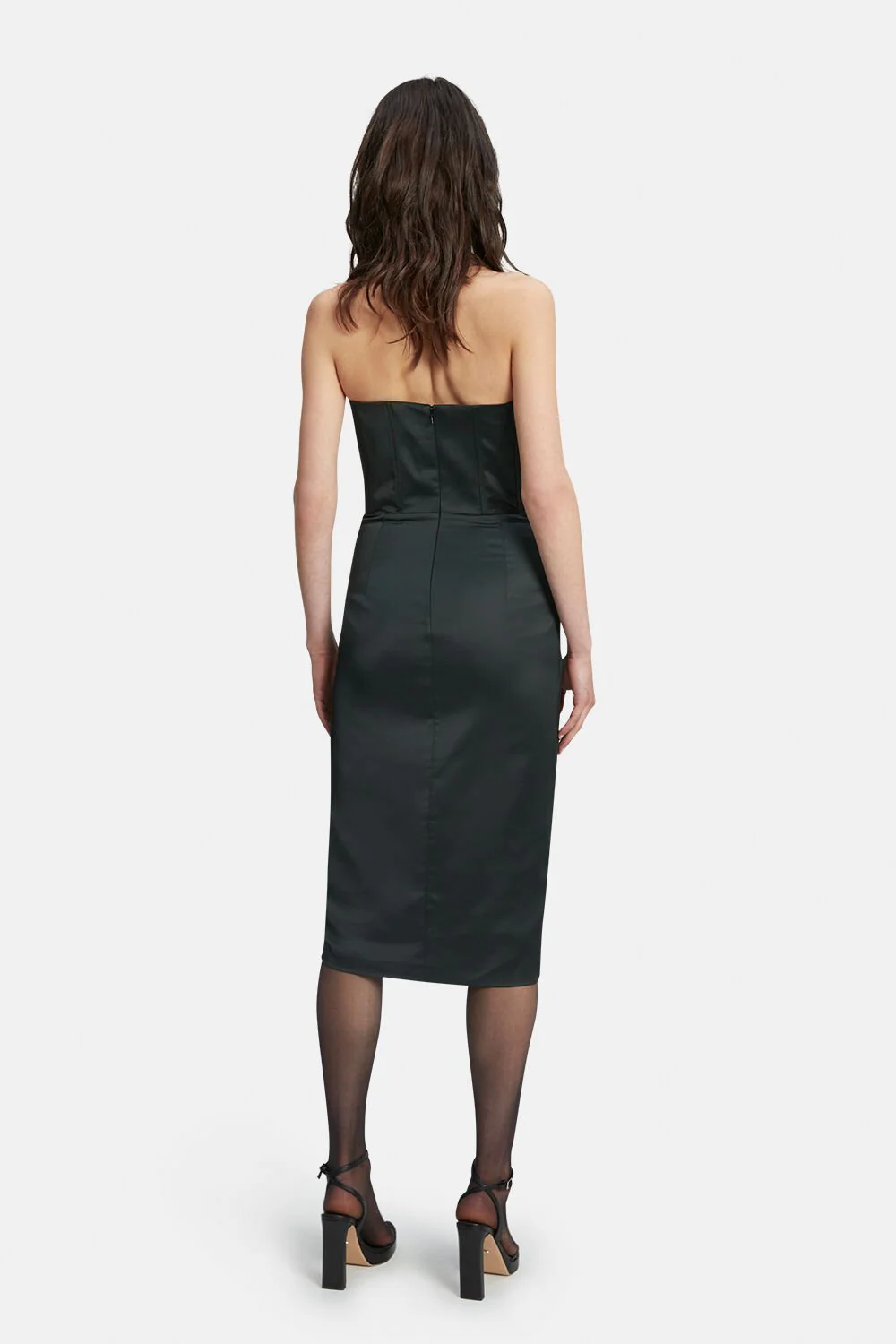 Jamila Corset Dress - Forest Green - Image 3